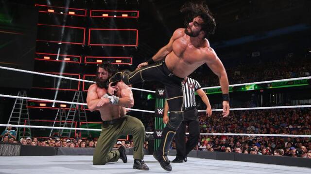 Seth Rollins keeps Elias down with a relentless assault: WWE Money in the Bank 2018 (WWE Network Exclusive)