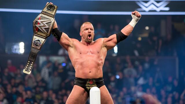 Triple H's 14 World Title victories background