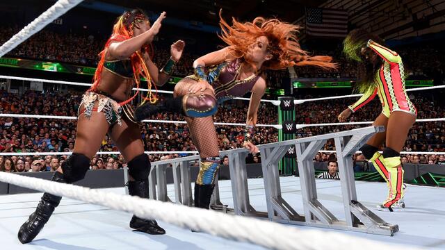 Charlotte Flair pulls every Superstar off a ladder by force: WWE Money in the Bank 2018 (WWE Network Exclusive)