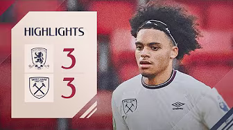 Middlesbrough U21 3-3 West Ham United U21 | Premier League 2 Highlights