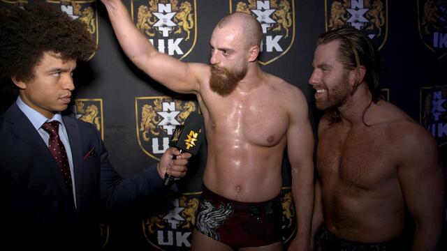 Zack Gibson & James Drake look to knock down Moustache Mountain: WWE.com Exclusive, Jan. 9, 2019 background