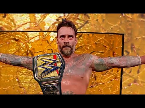 CM Punk Wins Undisputed Championship John Cena Lose WWE Night Of Champions 2025 Highlights background