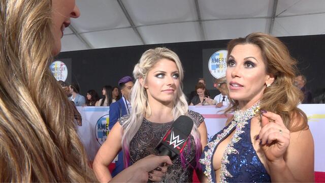 Alexa & Mickie & Trish & Lita at the American Music Awards: Nov. 12, 2018