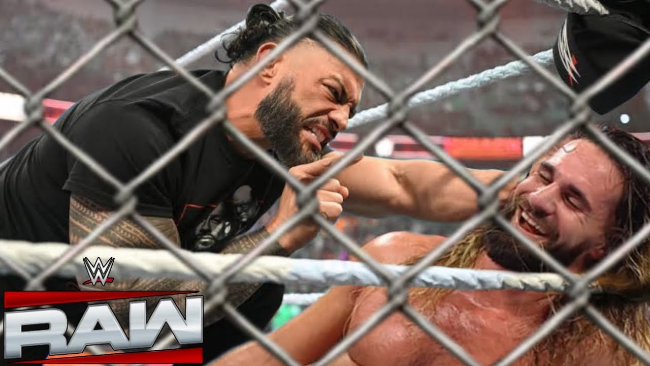 Roman Reigns Returns & Destroy Seth Rollins & CM Punk During Steel Cage Match on WWE Raw 2025