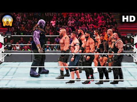 Thanos Vs WWE Wrestlers | Top Finisher Moves In WWE | WWE Wrestling backdrop