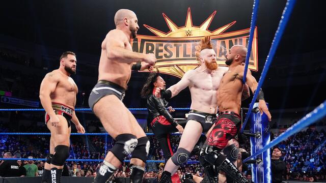 Ricochet & Aleister Black vs. The Bar: SmackDown LIVE, March 5, 2019 background