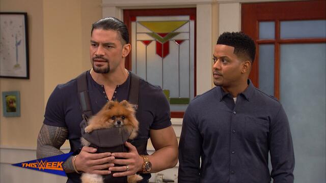 Roman Reigns guest stars on Nickelodeon's "Cousins for Life" backdrop