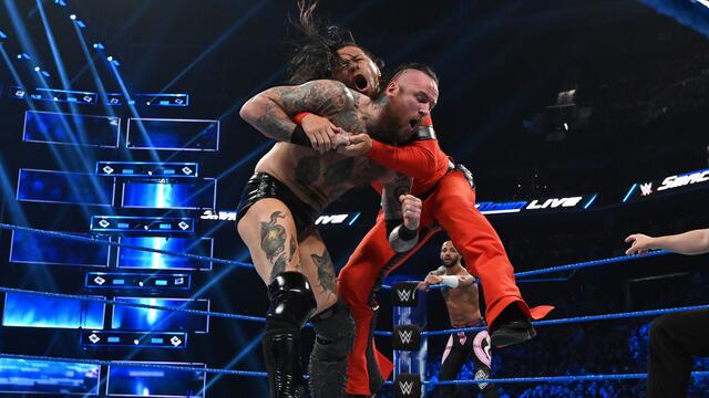 Aleister Black & Ricochet vs. Shinsuke Nakamura & Rusev: SmackDown LIVE, Feb. 26, 2019 background