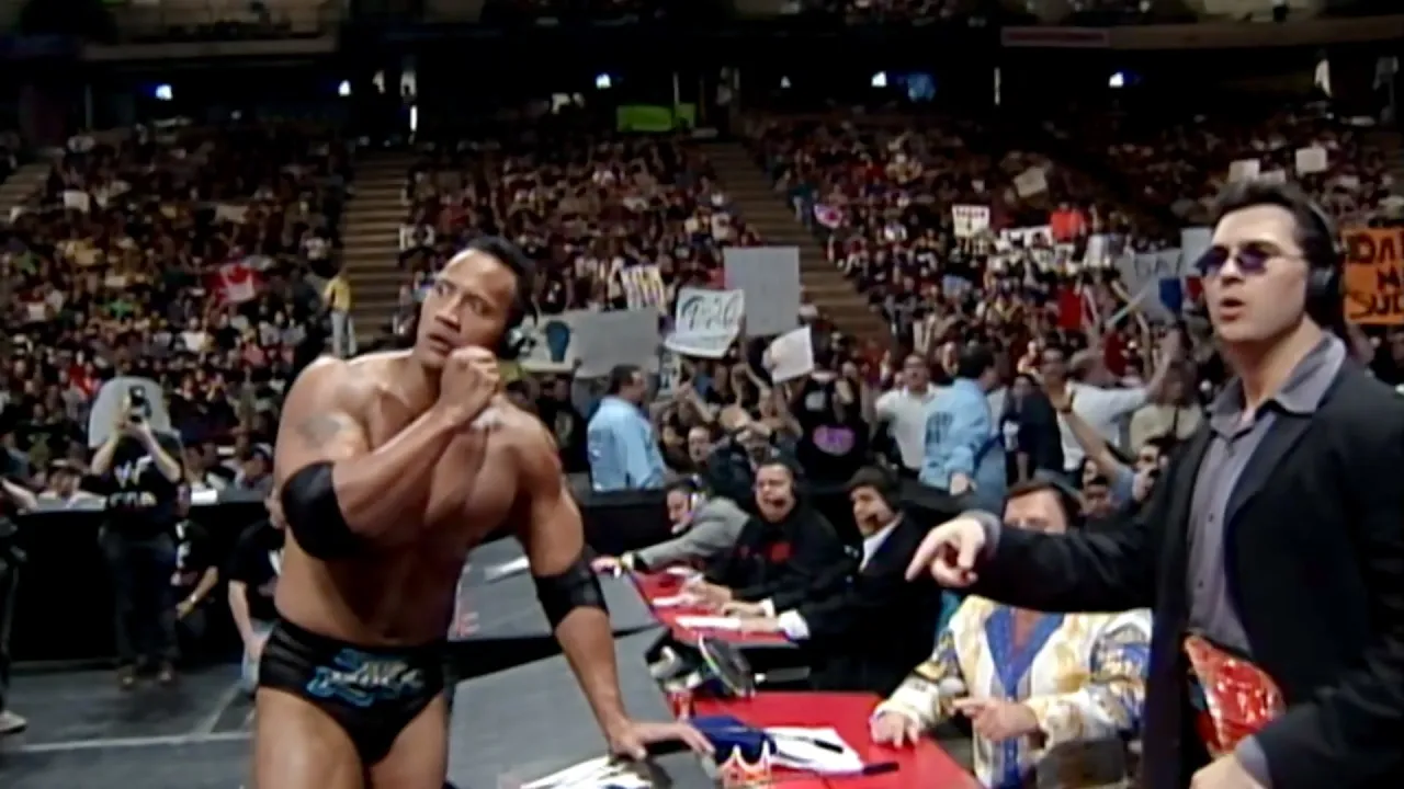 The Rock Vs "Badass" Billy Gunn - RAW IS WAR! background