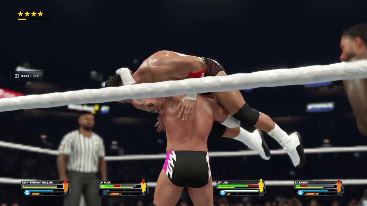 🤯 Seth Rollins vs CM Punk vs Jey Uso vs LA Knight | WWE SmackDown Highlights - Wrestling Reality