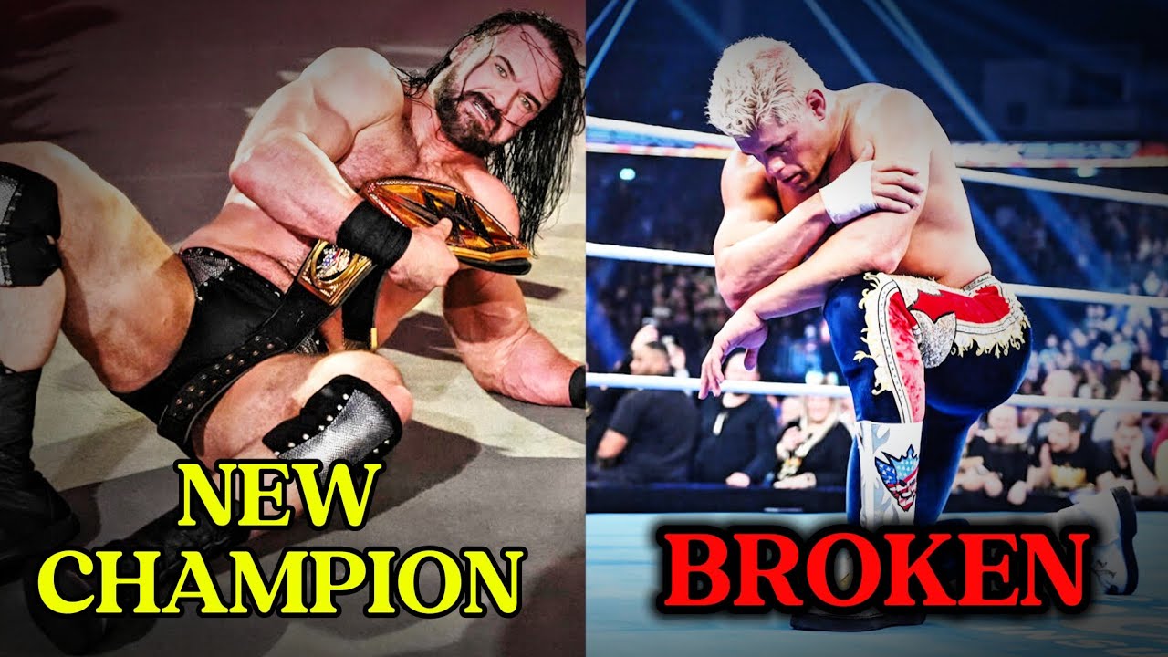 Drew McIntyre Becomes NEW Champion 💥 Cody Rhodes BROKEN After Shocking Finish 