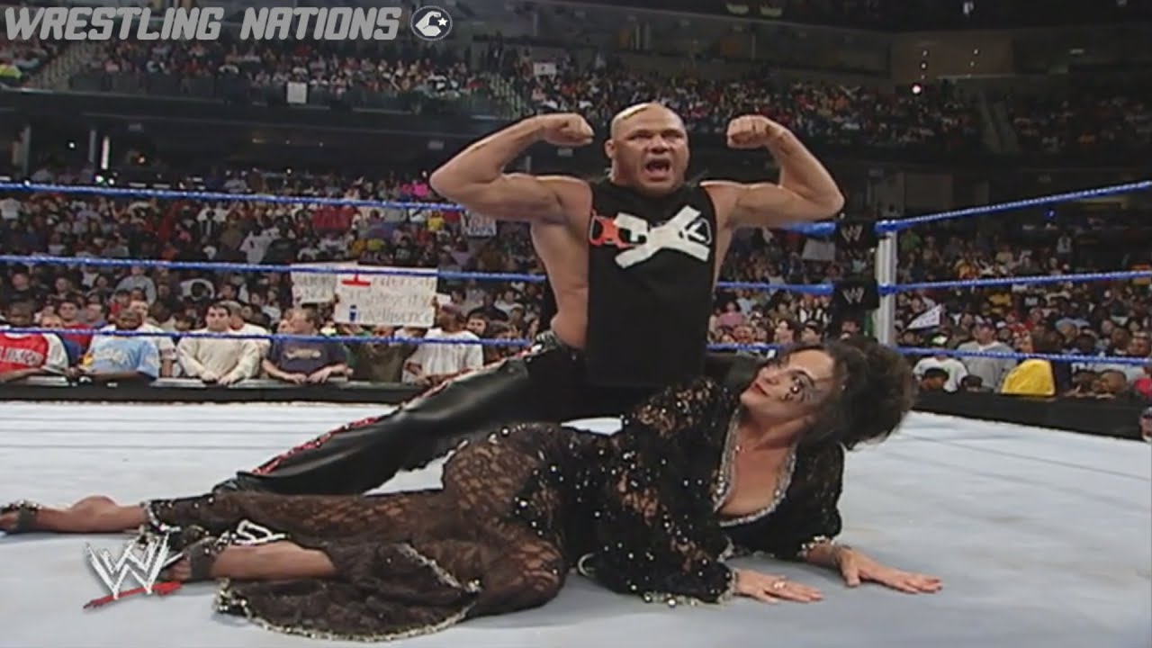 Kurt Angle Attacks a Women WWE Legend Sherry backdrop