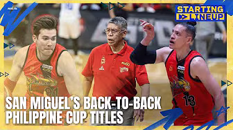 San Miguel Beermen’s back-to-back Philippine Cup titles | STARTING LINEUP | HIGHLIGHTS