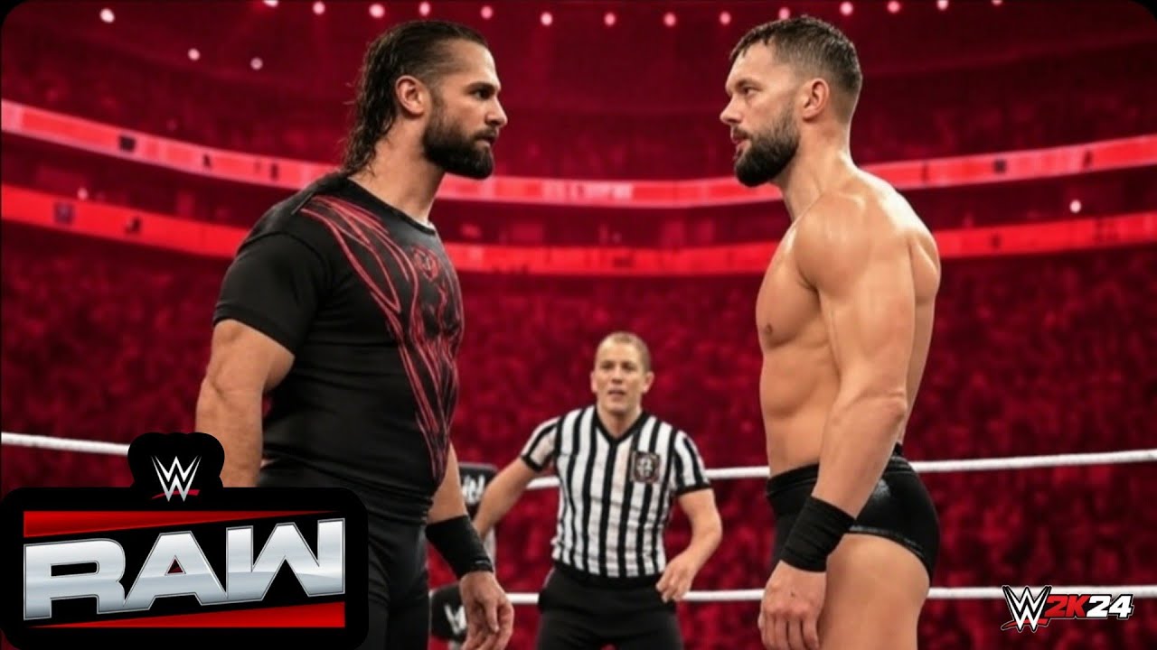 WWE Raw 2025 Seth Rollins vs Finn Balor For Elimination Chamber Match Wrestling Reality Highlights background