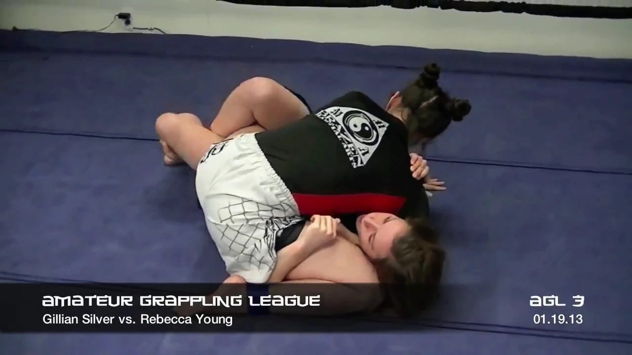 GIRLS GRAPPLING: Gillian Silver vs. Rebecca Young REMASTERED Classic - AGL 3-01/19/13 backdrop
