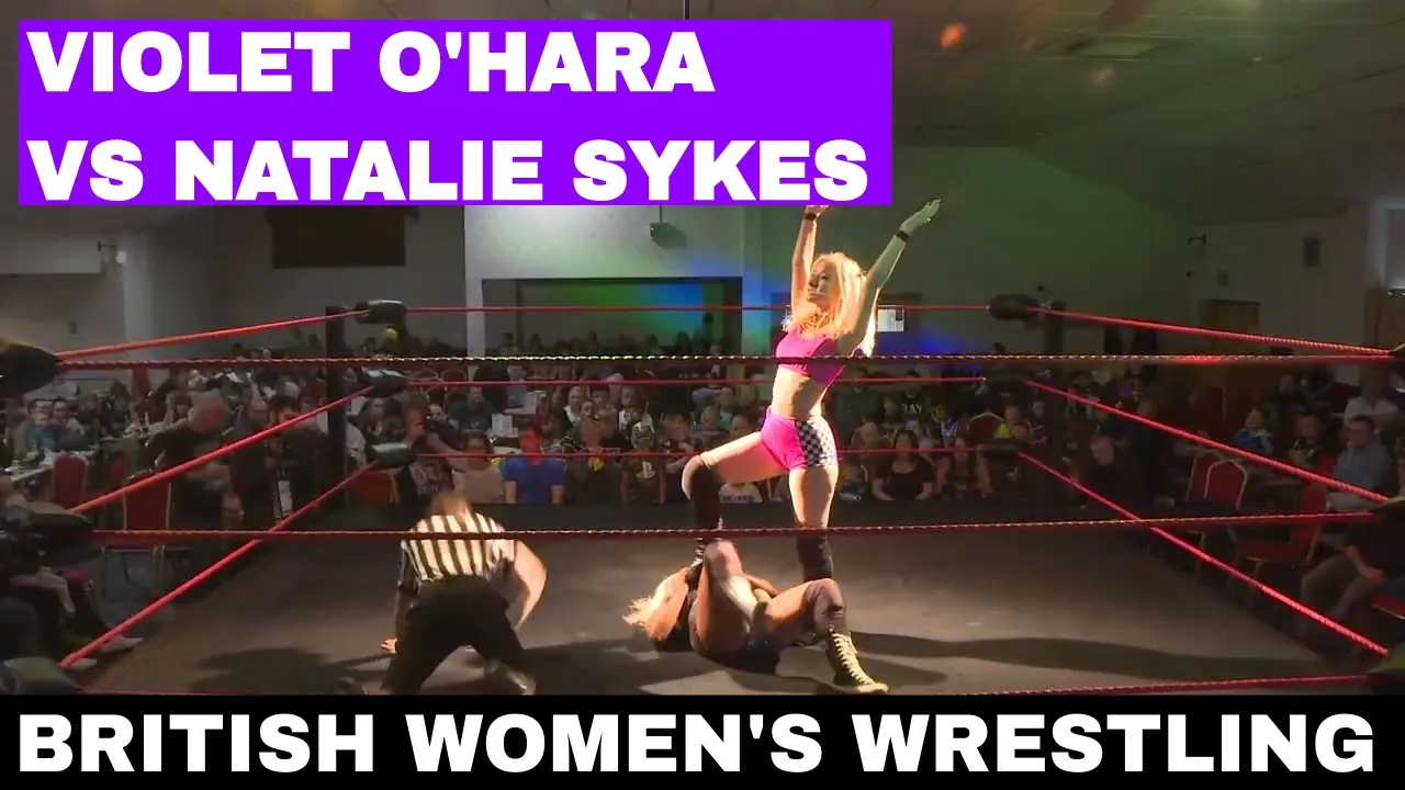 Natalie Sykes Vs Violet O' Hara | British Women's Wrestling background