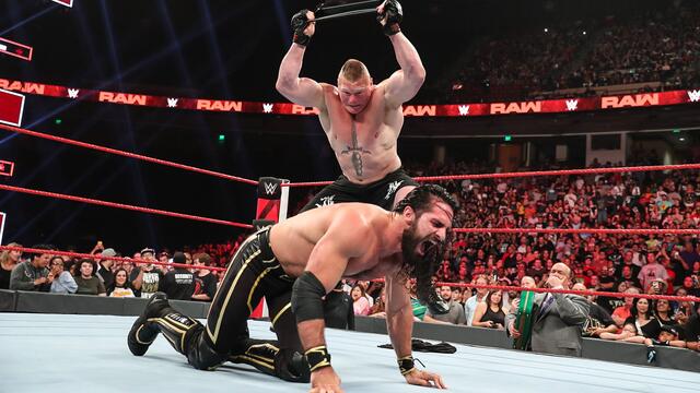 Brock Lesnar viciously mauls Seth Rollins: Raw, June 3, 2019