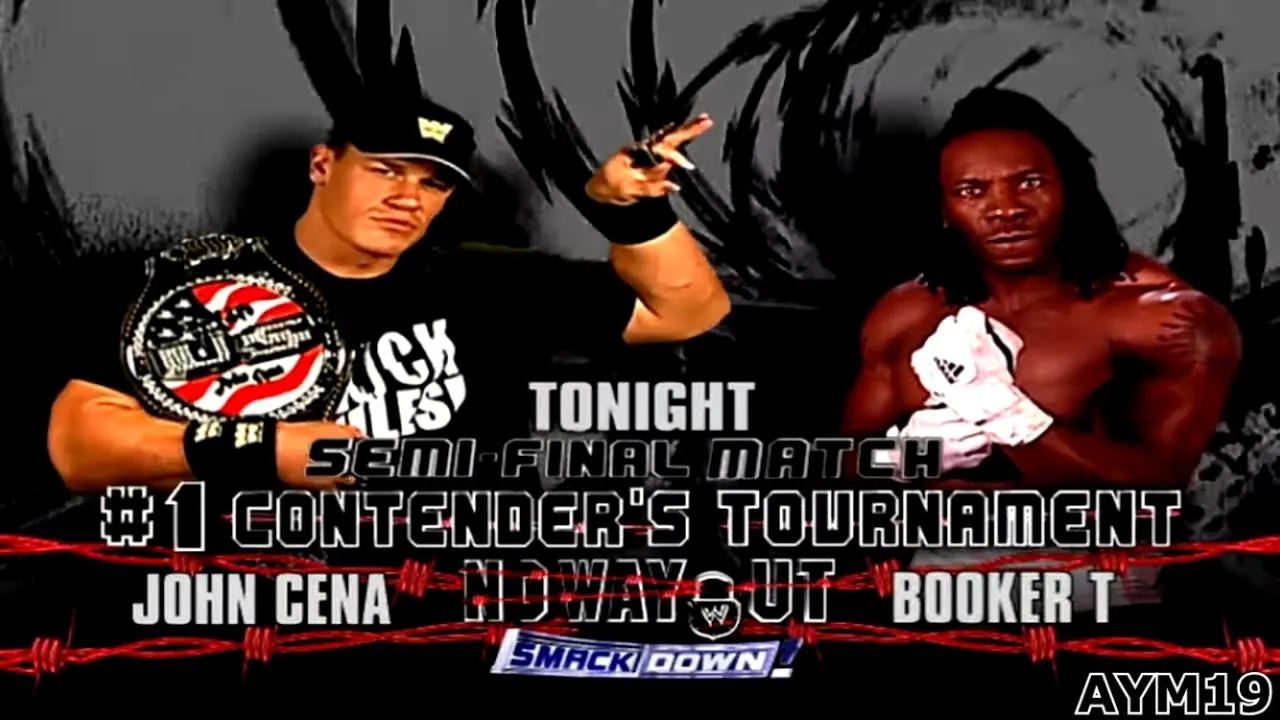 John cena vs Booker T SmackDown! 2/17/2005 Highlights background