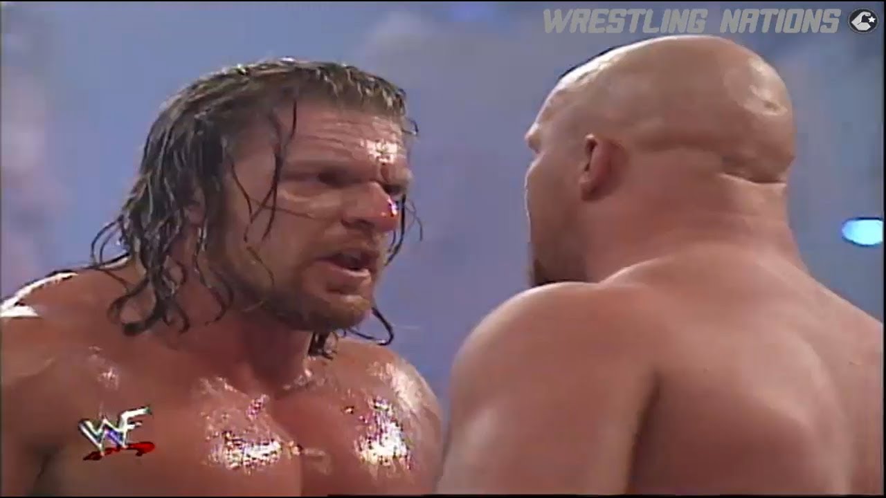 Triple H in Best Shape With Stone Cold vs Kurt Angle and Booker T on SmackDown