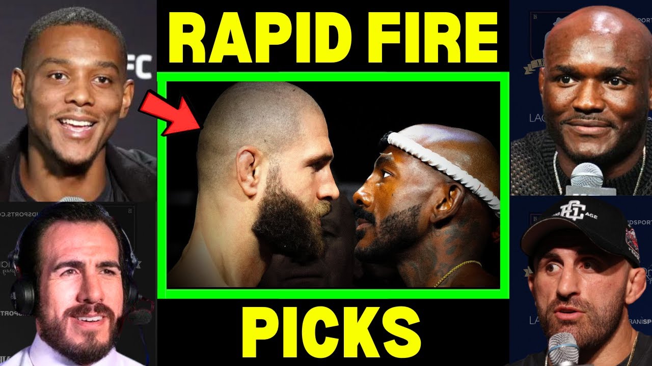 UFC Fighters "Predict" Jiri Prochazka vs Khalil Rountree Jr. | UFC 320 background