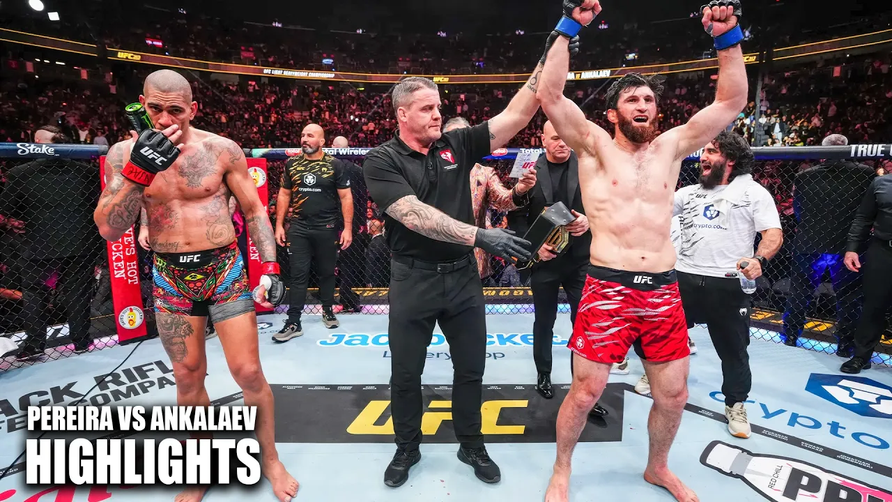 Pereira vs Ankalaev | Full Fight Highlights | UFC Fight Night background