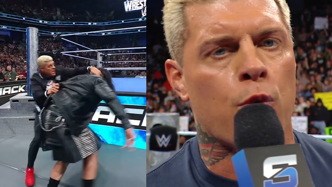 Cody Rhodes attacks Drew McIntyre and Promo - WWE SmackDown | Feb. 6, 2026
