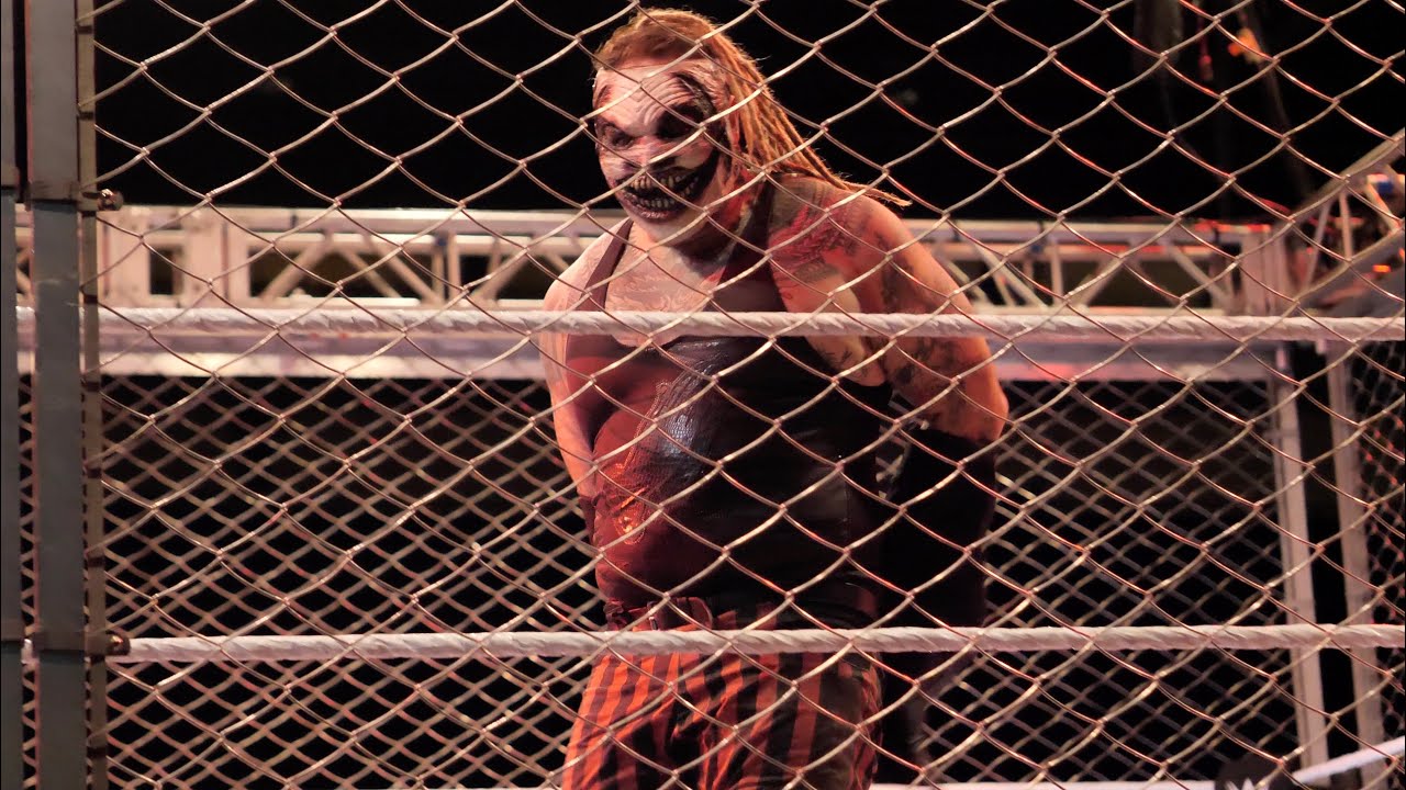 The Fiend Bray Wyatt vs Shinsuke Nakamura w/ Sami Zayn / CAGE MATCH 4K background