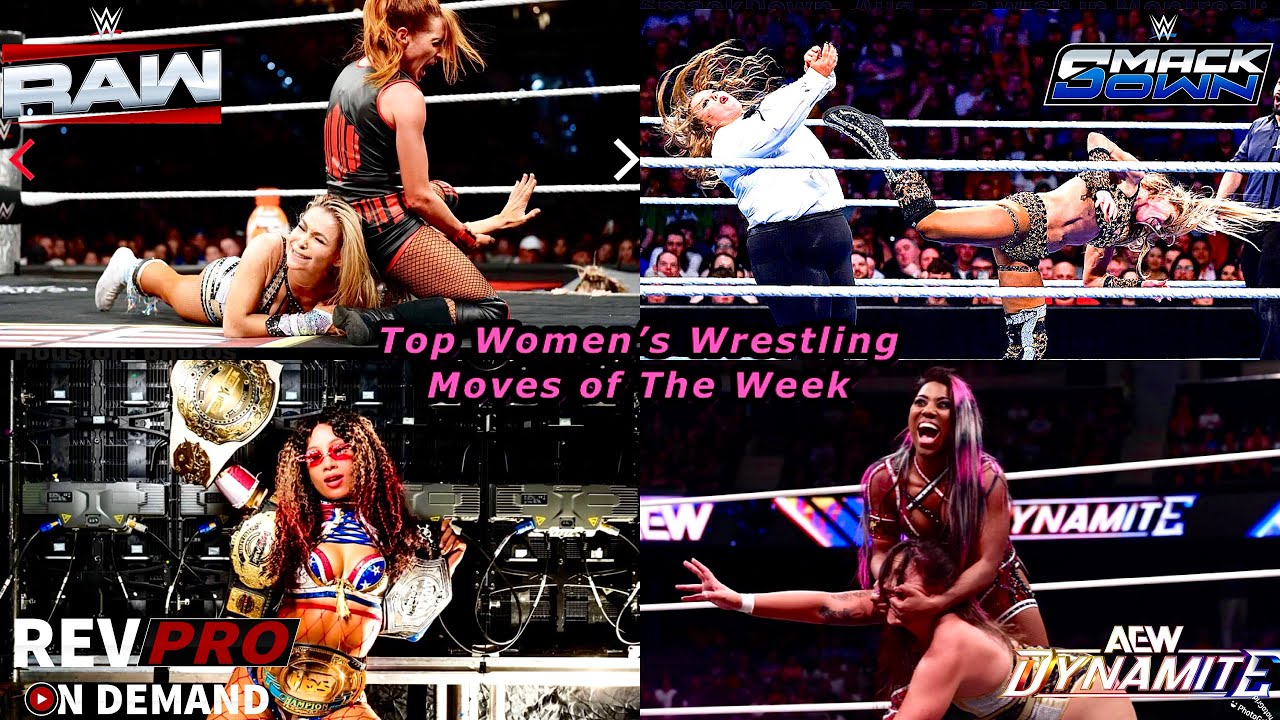 WWE AEW Top Women’s Wrestling Moves Of The Week. | ALexaBanks. background