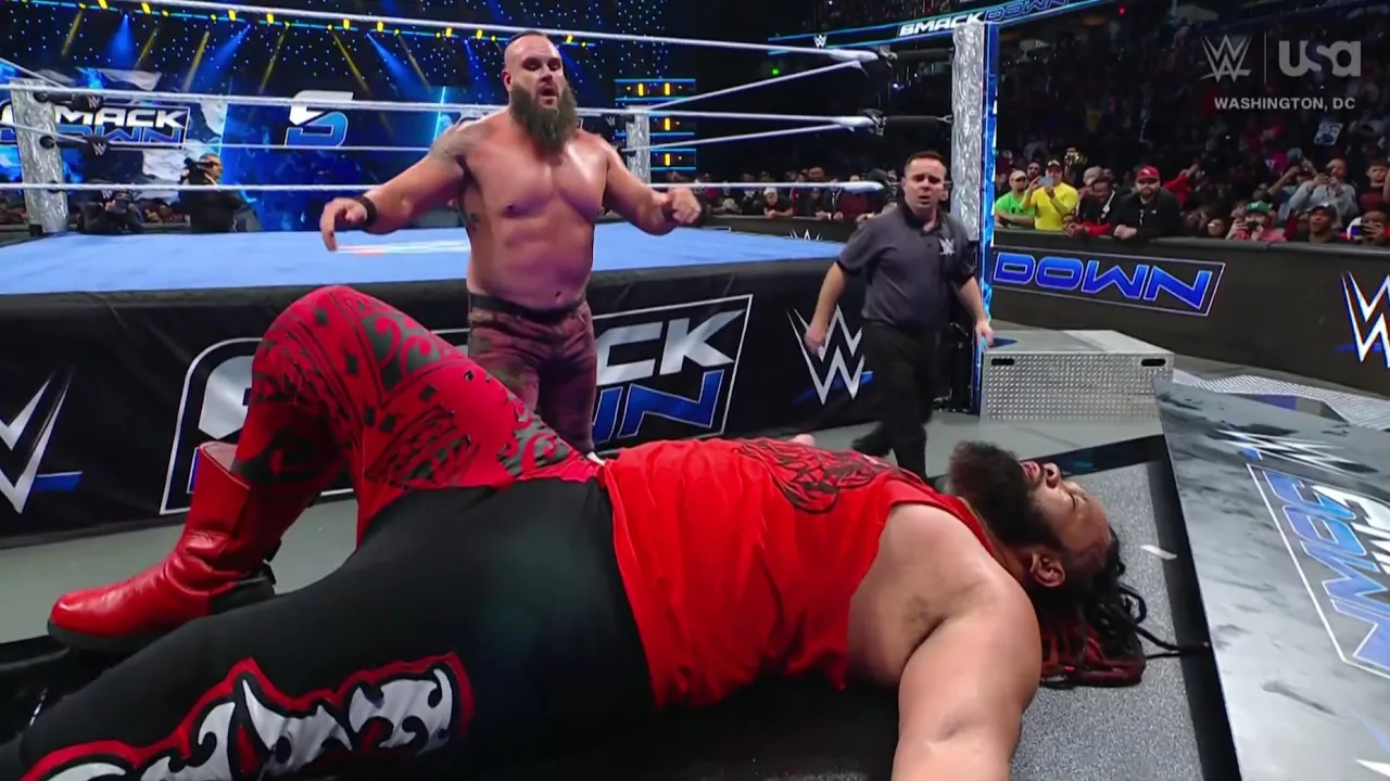 Braun Strowman Vs Jacob Fatu Last Monster Standing Match WWE Smackdown 2025 Highlights