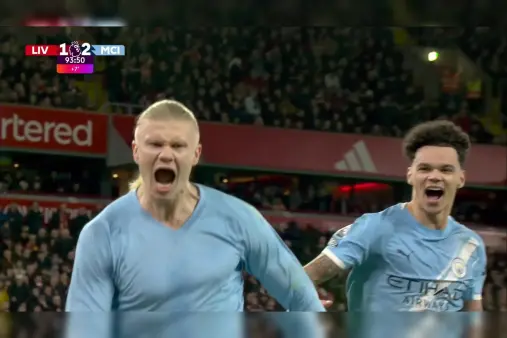 [Goal] Alisson's foul on Nunez leads to penalty, Haaland converts to reverse the score