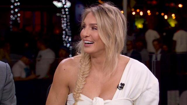 Charlotte Flair joins the NASCAR Race Hub crew for their best WWE impersonations background