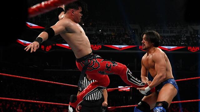 Rey Mysterio & Humberto Carrillo vs. Andrade & Angel Garza: Raw, March 2, 2020