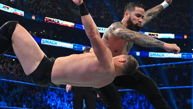 The Usos vs. The Miz & John Morrison: SmackDown, Feb. 28, 2020 background