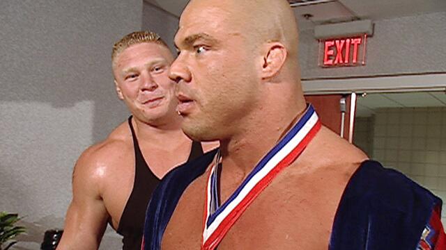 Brock Lesnar and Kurt Angle cry over spilled milk: SmackDown, July 3, 2003