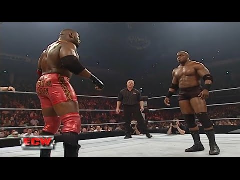 Bobby Lashley vs. Marcus Cor Von,Elijah Burke & Striker (WWE ECW 2007) background