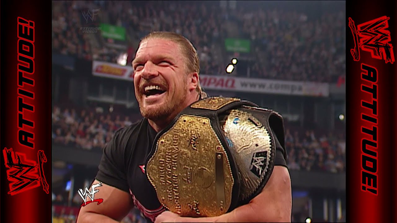 Triple H & Stephanie McMahon after WrestleMania X8 | WWF RAW (2002) background