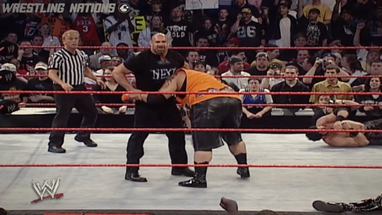 Goldberg Destroys Roman Reigns Brother Rosey, Umaga and Rico
