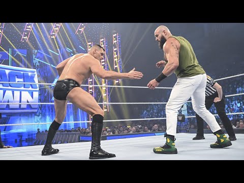 Gunther vs Braun Strowman SmackDown! 1/13/2023 Highlights background