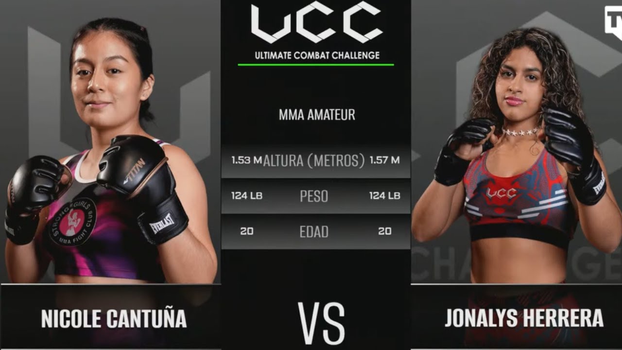 UCC 76 - MMA FEMENINO - JONALYS HERRERA ЁЯЗ╡ЁЯЗж VS NICOLE CANTU├СA ЁЯЗкЁЯЗи- REVIVE LA EMOCION - PELEA COMPLETA background