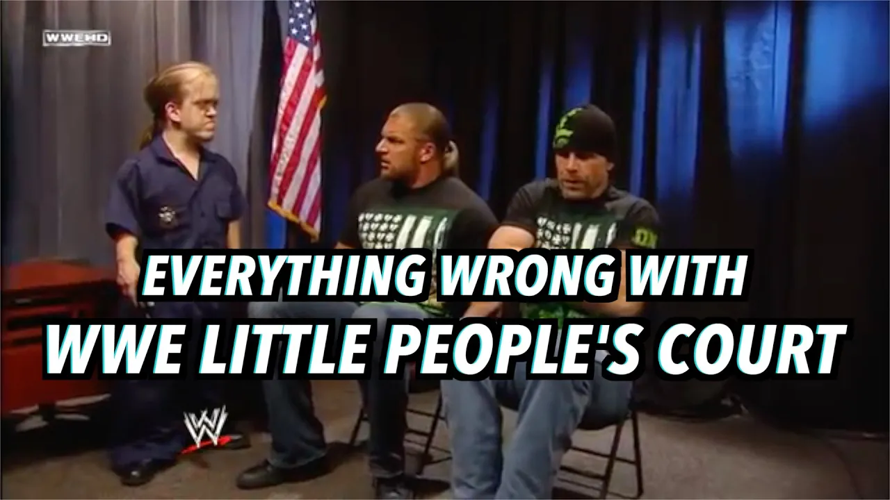 everything wrong with wwe raw: little people's court background