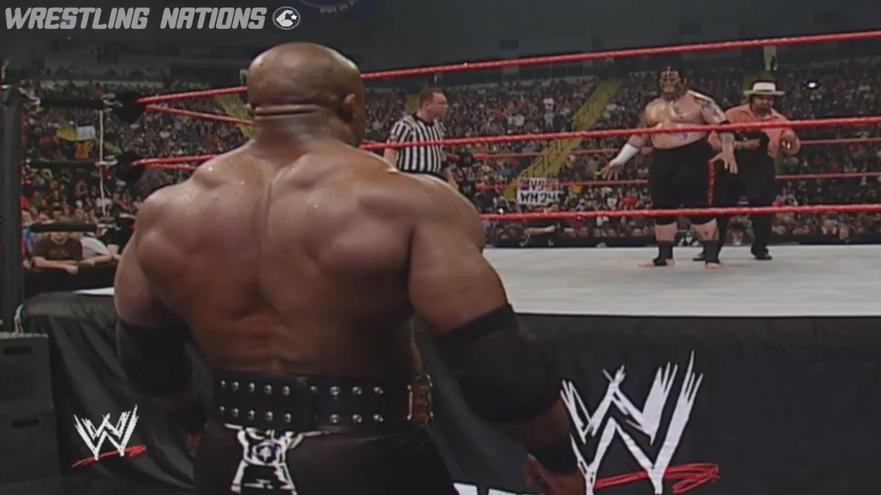 Bobby Lashley vs Umaga and Estrada on RAW
