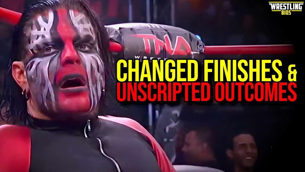 Wrestling Matches With Changed Finishes & Unscripted Outcomes background