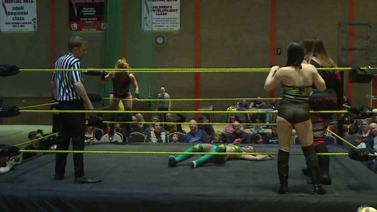 Tag Match | Aleena & Jennie B Vs Dominita & Natalie Wild | Hard Cam | British Women's Wrestling backdrop