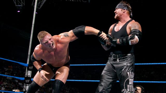 Every Undertaker vs. Brock Lesnar match: WWE Playlist background