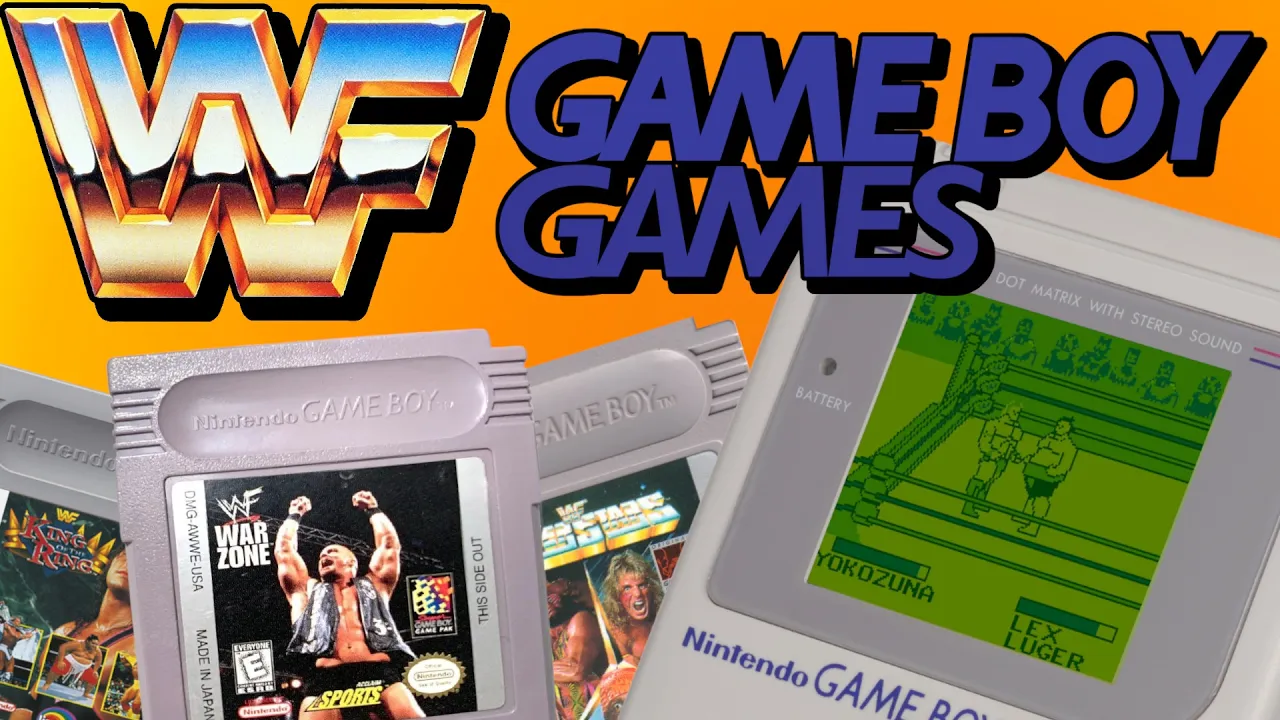 WWF Games on the Game Boy background