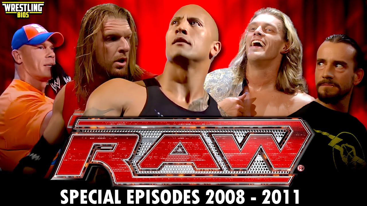 The Special Episodes of WWE Monday Night Raw (2008 - 2011) background
