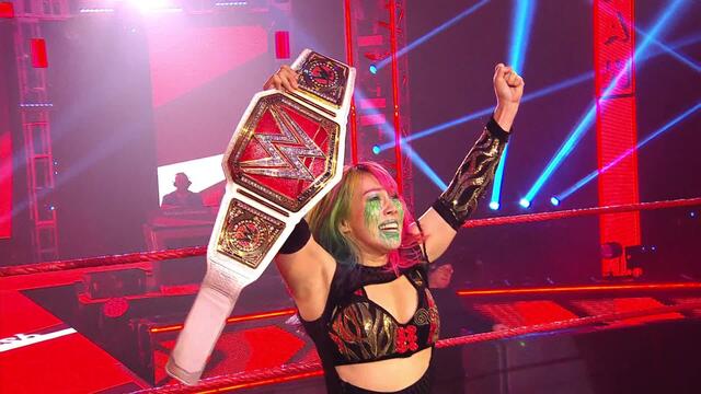 Asuka starts a new era on Monday Night Raw background