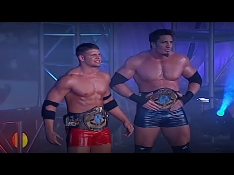 Sean O'Haire & Mark Jindrak vs. Mike Awesome & Crowbar (WCW Thunder 04/10/2000) WCW Tag Team Titles. background