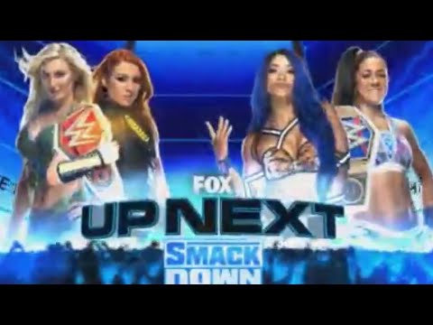 Charlotte & Becky vs. Sasha & Bayley Full. | ALexaBanks. background