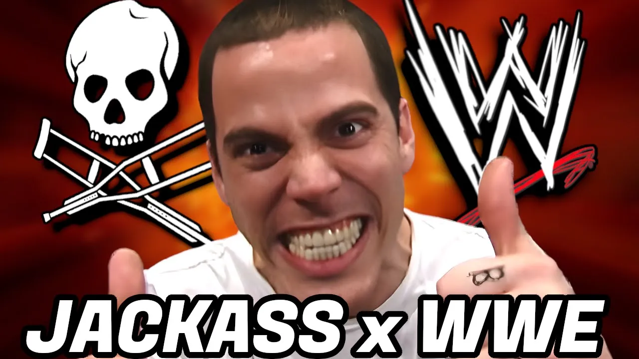 When The Jackass Crew Visited WWE background